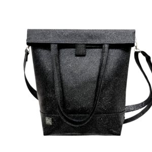 Fekete csillogó 3in1 táska