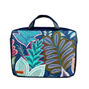 Sötétkék mintás laptop táska